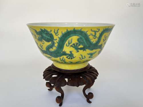 A large empire famille rose bowl,  Qing Dynasty Pr.