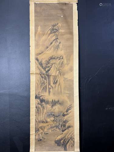 A Chinese painting, unkown age, signed.