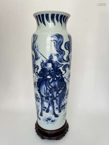 A blue&white vase, KangXi Pr.
