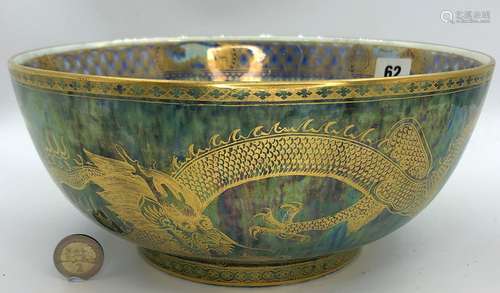 A large gilt LUSTRE BOWL, QianLong Pr.