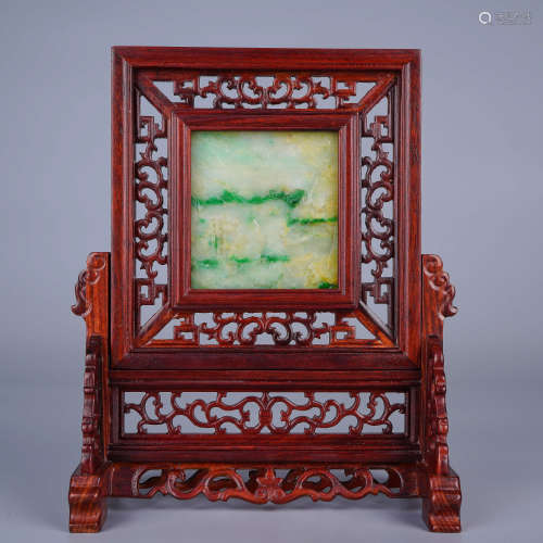 A JADEITE TABLE SCREEN