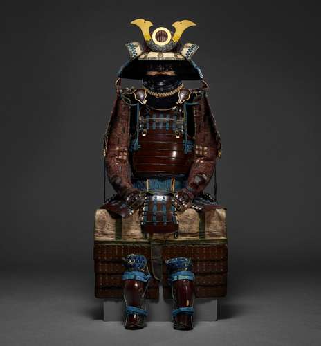 A BLUE LACED OKEGAWA NIMAI-DO GUSOKU (ARMOR) EDO PERIOD (18T...