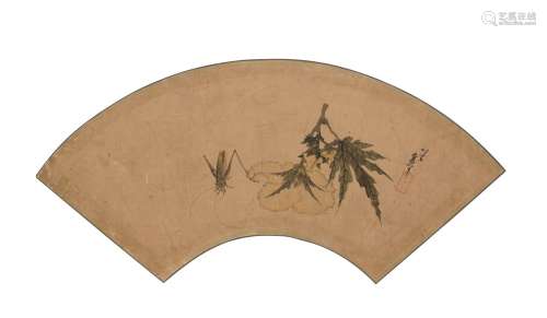 KATSUSHIKA HOKUSAI (1760-1849) A Grasshopper and Poppy