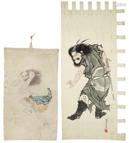 KATSUSHIKA HOKUSAI II (EDO PERIOD, 19TH CENTURY) A set of tw...