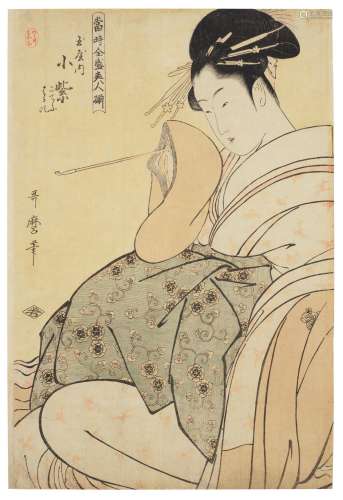 KITAGAWA UTAMARO (1754-1806) Tamaya nai Komurasaki (Komurasa...