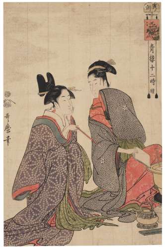 KITAGAWA UTAMARO (1754-1806) Tora no koku (The hour of tiger...