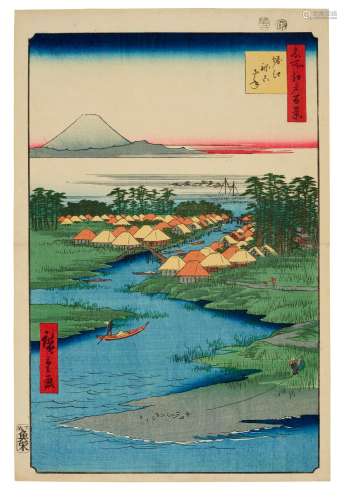UTAGAWA HIROSHIGE (1797-1858) Horie Nekozane