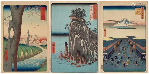 UTAGAWA HIROSHIGE (1797-1858) A group of three prints