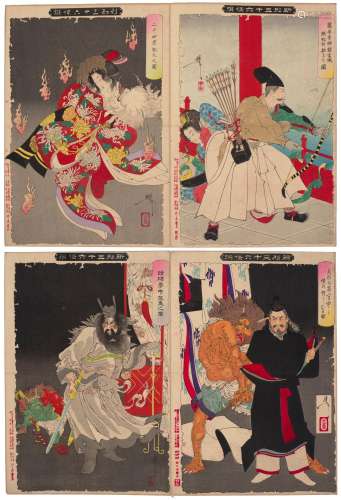 TSUKIOKA YOSHITOSHI (1839-1892) Shinkei sanjurokkaisen (New ...
