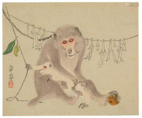 WATANABE KAZAN (1793-1841) Monkeys