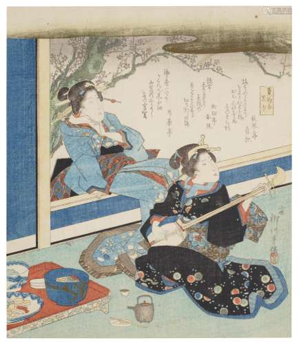 YANAGAWA SHIGENOBU II (ACT. C. 1830-60) Kurobo (Blackness)