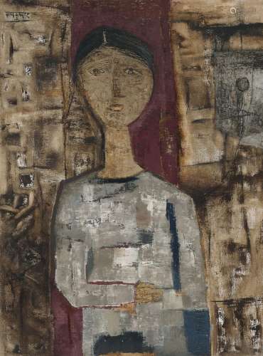RAM KUMAR (1924-2018) Untitled (Girl)