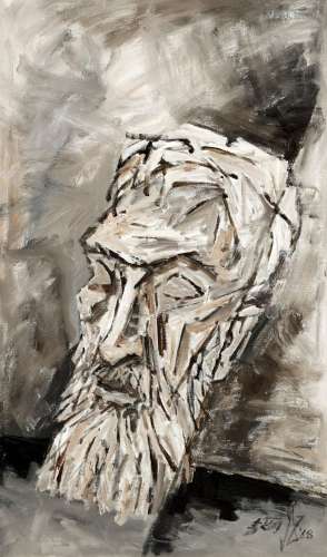 MAQBOOL FIDA HUSAIN (1913-2011) Untitled (Self Portrait)