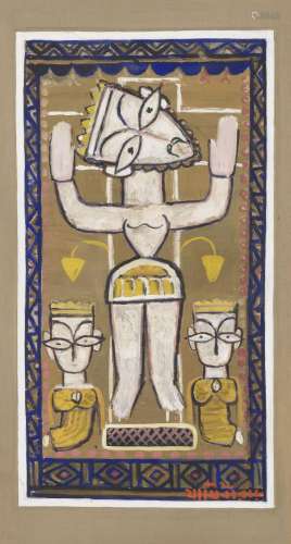 JAMINI ROY (1887-1972) Untitled (Crucifixion)