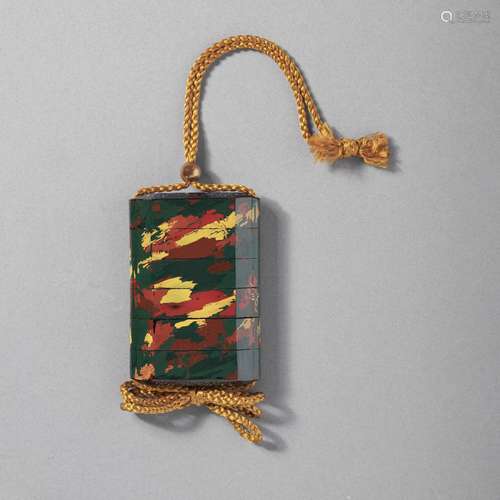 A FOUR-CASE LACQUER INROSHOWA-HEISEI PERIOD (LATE 20TH-EARLY...