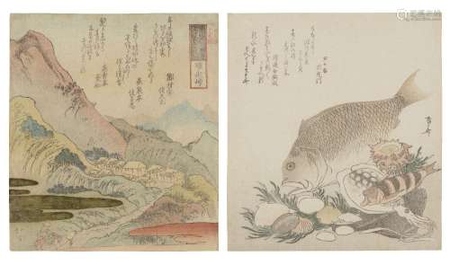 TOTOYA HOKKEI (1780-1850) AND RYURYUKYO SHINSAI (1764?-1820)...