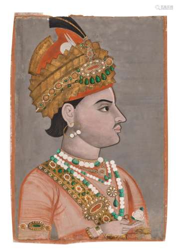 A PORTRAIT OF MAHARAJA SAWAI PRATAP SINGH INDIA, RAJASTHAN, ...