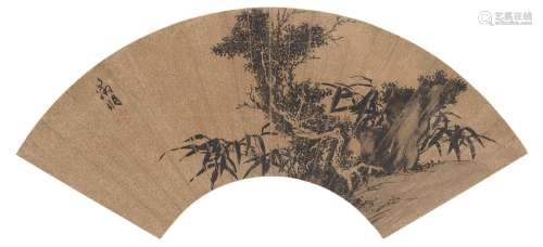 WEN ZHENGMING (1470-1559).Old Tree, Rock and Bamboo