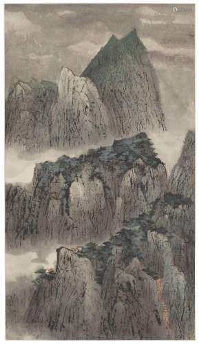 C. C. WANG (WANG JIQIAN, 1907-2003).Mountainous Landscape