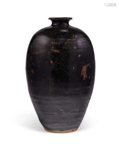 A BLACKISH-BROWN-GLAZED MEIPING.CHINA, SONG-YUAN DYNASTY (AD...
