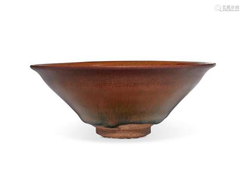 A JIAN RUSSET AND BLACK-GLAZED TEA BOWL  SOUTHERN SONG DYNAS...