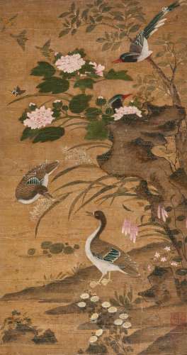 ANONYMOUS (15-16TH CENTURY)  Birds and Flowers