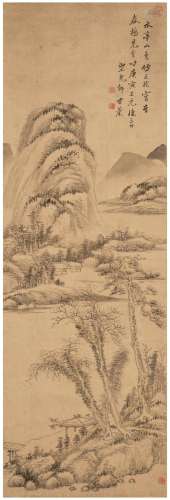 FANG XUN (1736-1799)  Pavilion by the River