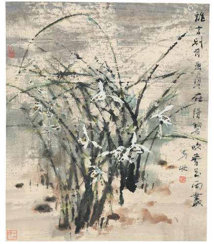 WANG NAIZHUANG (BORN 1929)  Orchids