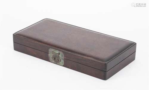 A CHINESE ZITAN BOX