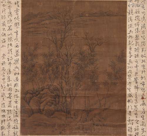 A CHINESE PAINTING OF NATURAL SCENERY