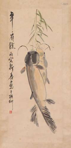 A CHINESE PAINTING OF FISH