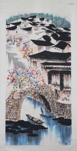 A CHINESE PAINTING OF WATERTOWN