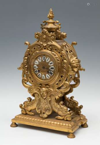 Clock; France, Napoleon III style, c. 1870.Bronze.Paris move...