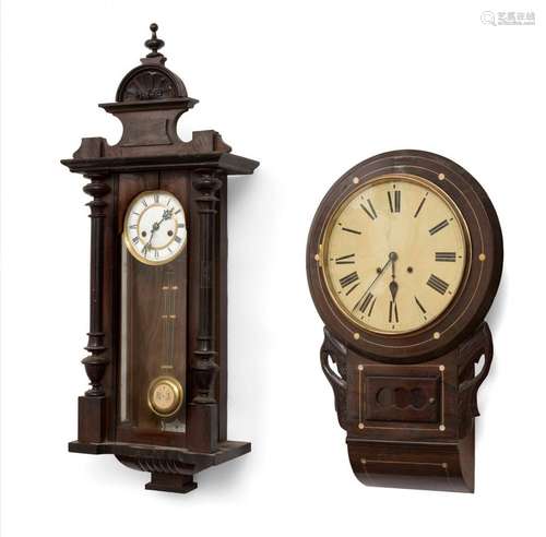 19th century Alfonsino clock, and clock from the 1920s.Carve...