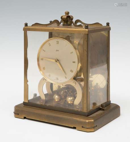 Pendulum clock; Schatz, Germany, 20th century.Gilt metal.In ...