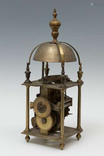 Lantern clock, after 16th century models; 19th century.Bronz...