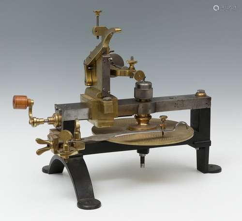 Manual milling machine; late 19th - early 20th century.Metal...