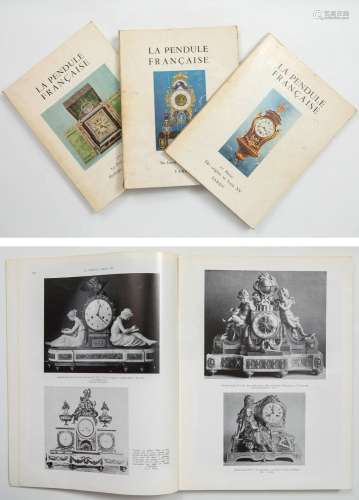 Set of three volumes of: TARDY, H. G. L., La pendule Françai...