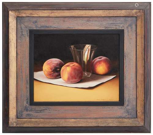 ROSS FREDERICK HARVEY (born 1949) Peaches & Glass 1997 o...