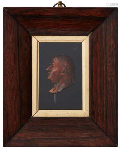 A WAX RELIEF PORTRAIT OF SAMUEL JOHNSON