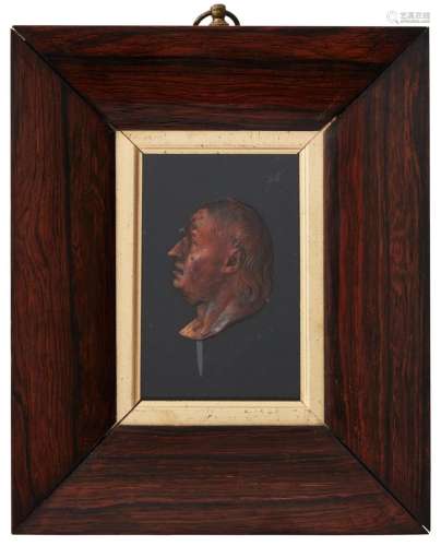 A WAX RELIEF PORTRAIT OF SAMUEL JOHNSON