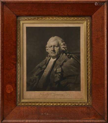 A MEZZOTINT OF LORD NEWTON