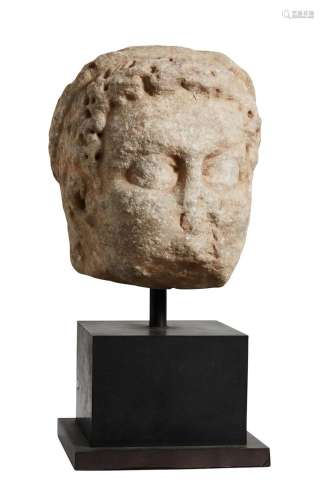 AN ANCIENT GREEK HEAD OF A PRINCE