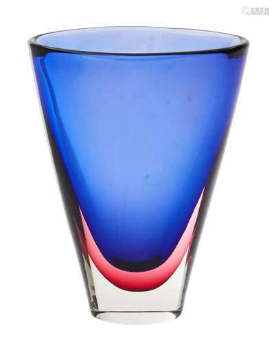 FLAVIO POLI: MURANO GLASS SOMMERSO VASE