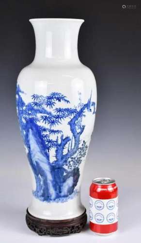 A Blue & White Vase w/Jiajing Mk