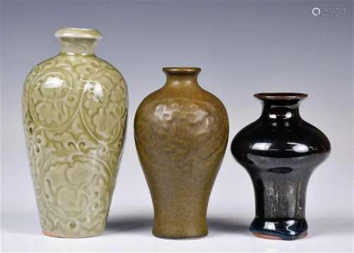 A Group of Three Miniature Vases 19thC