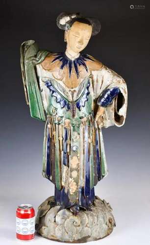 A Shiwan Porcelain Sculpture Qing