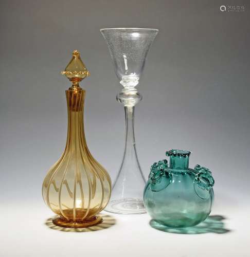 A Salviati Venetian decanter and stopper 19th century, the p...