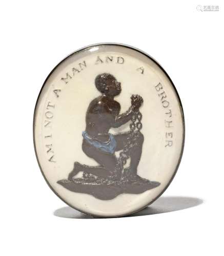 A Turner & Co Jasperware anti-slavery medallion c.1805, ...