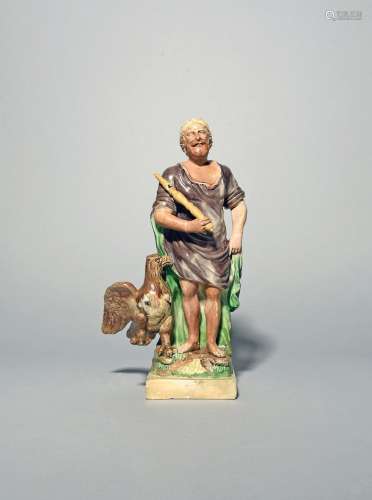 A Ralph Wood figure of Jupiter late 18th century, standing w...